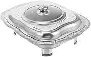 Abaodam Stainless Steel Buffet Tray Flat Serving Dish for Parties Weddings Catering Events Easy to Clean Reusable Food Storage Container for Self Service and Outdoor Use