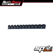 SP Tools 1/2"Dr Impact Socket Rail Set - 6pt Metric Stubby - 12pc | SP20355