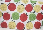 Printed Fabric Linen Tablecloth, 54" x 54" Square (4 people) COLORFUL APPLES, BH
