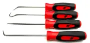 New Snap-on™ Red Mini Soft Grip Instint Awl Hook Pick Set SGASA204CR