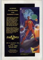 1993 Atomic Comics Mesa Arizona Print Ad Solar Man Of The Atom Valiant Art