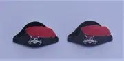 Playmobil 2 x Bicorne Skull & Crossbones Hat's Pirate/Naval Mint Condition