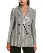 Brunello Cucinelli Sequin Linen Blazer
