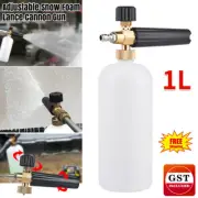 AU 1L Adjustable Snow Foam Lance Cannon Gun Pressure Car Washer Bottle Sprayer