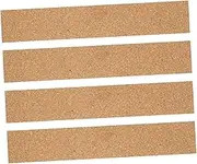 SHINEOFI 4pcs Self-Adhesive Cork Wall Strips for Office Home and Classroom Versatile Memo Board Strips for Photos Notes and Messages and Thickness Options