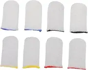 NAMOARLY Finger Sleeves Gaming Non-skid Sweat-resistant Pairs Fiber Finger Protectors Game Improve Game Feel Phone Accessory Random
