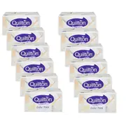 12x 110pc Quilton 3 Ply Facial Tissues Boxed 20x19.5cm Hypo-allergenic White