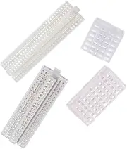 KALLORY Realistic Miniature Apartment Buildings 4pcs Plastic DIY Building Models for Home Office Decor
