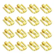 30Pcs Metal Roller Buckles, 5mm - 0.2" Sewing Mini Buckle (Gold, 9mm)