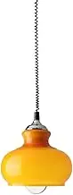 Liftable Dinning Hanging Light Fixture Modern Ceiling Drop Light Medieval Retractable Kitchen Island Lighting.(Orange Color)