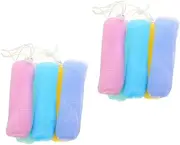 Ipetboom 10Pcs Soap Pouch Random Color Exfoliating Bubble Maker Net for Face Soap Storage Quick Drying Easy Use for Bath and Shower Essentials