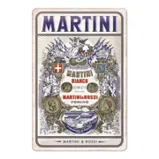 Nostalgic Art 20x30cm Medium Sign Martini Bianco Vermouth Label Home/Bar Decor