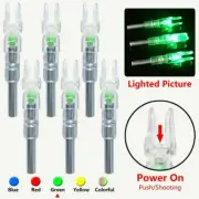 6PCS Automatic LED Shooting Archery Arrows Lighted Nocks 6.2mm Arrow Nock Tail
