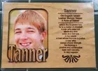 TANNER Engraved 5"X7" Wood Matte Photo Frame Meaning of Name NEW