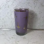 Vintage Barlett Collins 12 Ounce Atomic North Star Lilac Cocktail Glass NEW