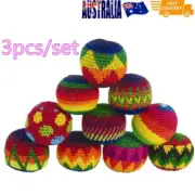 3PCS Juggling Balls Hacky Sacks Footbag Stress Balls Magic Wool Gifts Fun Balls
