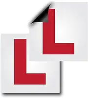 Learner Plates Magnetic L Plates for Car UK, Pack of 2 DVLA Approved Size, Thick L Board Plate for Driving Test, Reusable,Scratch/Residue-Free, Water/Windproof, Tear-Resistant, New Driver L Sign Plate