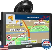LOVPOI GPS Navigator for Car, Trucker Drivers Commercial 2025 Maps, 9 inch Na