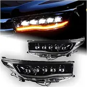 Car Styling Highlander Headlight LED DRL Head Lamp LED Projector Lens Accessories Compatible With Toyota Highlander Headlights 2015-2017
