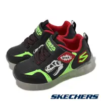 在飛比找PChome24h購物優惠-Skechers 斯凱奇 童鞋 S Light 小童 黑 綠