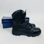 Bates ZR-8 E02068 Side Zip Black Tactical Work Boots Shoes Size 7 M Mens Leather