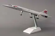 British Concorde Model with Stand & LED Cabin Lights