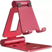 Dual Folding Cell Phone Stand, Fully Adjustable Foldable Desktop Phone Holder Cr