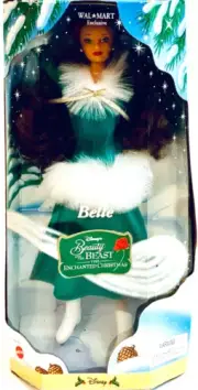 Mattel 1998 Disney's Beauty & The Beast The Enchanted Christmas Belle 11.5" Doll