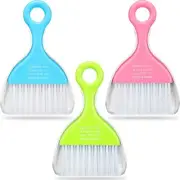 3 Pack Small Broom and Dustpand Set Handheld Cleaning Brush with Dustpan