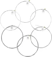 Dickly 6 Pieces Guitar Strings Carbon Steel Strings Set,Easy to Install,Changing Tool,for Repair Parts Parts Replace Supplies DIY