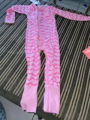 BONDS ZIP WONDERSUIT Jurassic Stripe Pink BNWT SZ 3 FREE POST (e18 Acc266