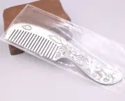 999 Fine Silver Pure Silver Hair Comb Engrave Dragon Phoenix Handle Hair Care
