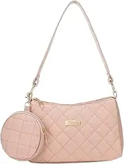 Underarm Purse | Shoulder Bags PU Leather Diagonal Pattern For Women,Shoulder Purses With Small Bag For Women For Shopping
