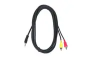 BravoPro AP2411-03 3M 3.5mm TRS Stereo Jack Plug to 2x RCA Plugs