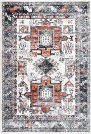 Artique Traditional Black Cream Rug