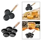Fried Egg Pan Pancake Pan with Anti Scald Handle Easy Iron Multifunctional