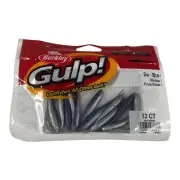 Berkley Gulp! Minnow Fishing Soft Bait, Purple Shiner, 3" New Sealed