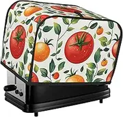 Generic Tomato Print 2 Slice Toaster Cover Fingerprint Bread Maker Protectors,Kitchen Small Appliance Dust Cover