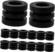 JUMPLAWN 16Pcs Foosball Washer Pads Durable Football Bumper Gaskets for Tabletop Soccer Easy Install and Lightweight Parts for Table Football Games