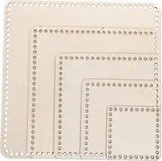 KONTONTY 5Pcs Square Bottom Blank Crochet Bag Bottom Basket Weaving Supplies DIY Shoulder Basket Weaving kit Blank Crochet Base Crochet Basket Base Knitting Basket Woven Bag to Weave Wood