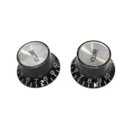 2 Knobs Volume Style Gibson Sg Plexi Black Silver Reflector Metric Without Gra