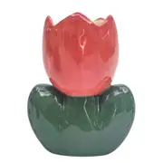 Urban Tulip Flower Vase Ceramic Red Decorative Home Kitchen/Lounge Decor