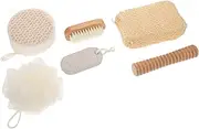 Bath Kit Natural Sisal Bath Balls Exfoliating Brush Mesh Sponges Back Scrubber For Deep Cleansing And Skin Cake For Home And Travel
