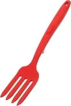 Alipis Multifunctional Cooking Fork Silicone Fork for Pasta Salad Stirfrying Heatproof Nonstick Kitchen Tool