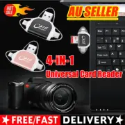 2024 NEW Multi Port 4 in 1 Universal Card Reader, Portable Memory Card Reader PA