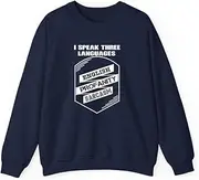 [VidiAmazing] I Speak Three Languages English, Profanity, Sarcasm ds039 T-Shirt