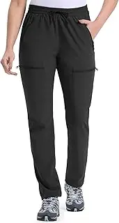 [33,000ft] Women's Hiking Trousers Water Resistant Walking Pants Outdoor Lightweight Cargo Pants with 5 Pockets Breathable Ladies Casual Pants for Camping Running