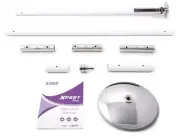 XPole X-PERT Pro 45mm PX Spinning Static Dance Exercise X Pole Set PC White NEW