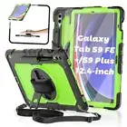Case for Samsung Galaxy Tab S9 FE+/S9 Plus 5G Case 12.4-inch 2023 Green & Black