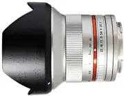 Open Box Samyang 12mm F2.0 UMC II Canon M APS-C - Silver Lens